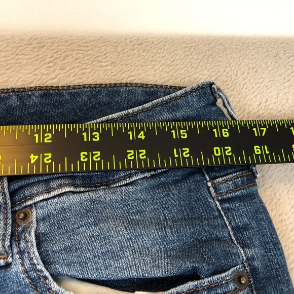 Aeropostale Womens Jeans Size 14S Mid Rise Bootcut Blue Denim Medium Wash Y2K - Picture 6 of 12